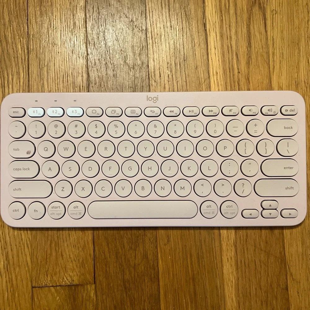 Logitech White Wireless Keyboard